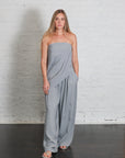 Strapless Asymmetrical Drape Top in Mist by St. Agni-St. Agni-Idlewild-Cincinnati