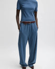 Stretch Denim Baby T in Classic Wash by Tibi-Tibi-Idlewild-Cincinnati