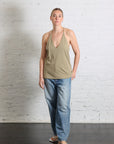 T-Shirt Program Racerback Tank in Fennel by Tibi-Tibi-Idlewild-Cincinnati