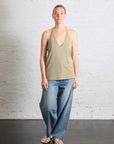 T-Shirt Program Racerback Tank in Fennel by Tibi-Tibi-Idlewild-Cincinnati