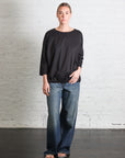 T-Shirt with Elastic TSL in Black by Album Di Famiglia-Album Di Famiglia-Idlewild-Cincinnati