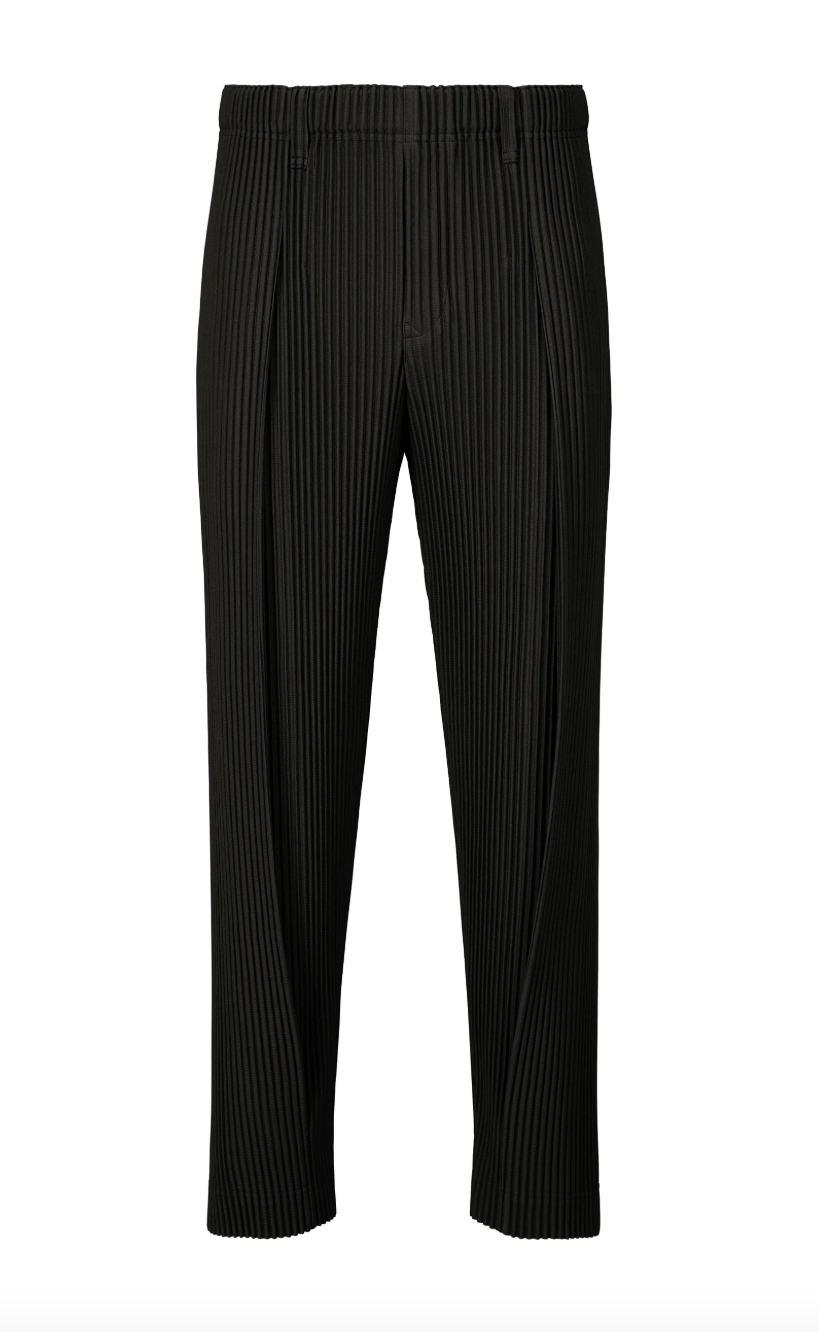 Tailored Pleats Pants 1 in Black by Homme Plissé Issey Miyake