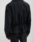 Tech Suiting Anorak Bomber in Black by Tibi-Tibi-Idlewild-Cincinnati