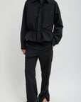 Tech Suiting Anorak Bomber in Black by Tibi-Tibi-Idlewild-Cincinnati