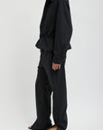 Tech Suiting Anorak Bomber in Black by Tibi-Tibi-Idlewild-Cincinnati