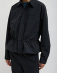Tech Suiting Anorak Bomber in Black by Tibi-Tibi-Idlewild-Cincinnati