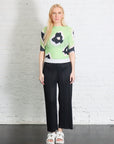 Verve Pleats Top in Green by Issey Miyake-Issey Miyake-Idlewild-Cincinnati