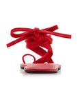 Tie Up Sandal in Rosso by St Agni-Shoes-St. Agni-Idlewild