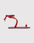 Tie Up Sandal in Rosso by St Agni-St. Agni-Idlewild