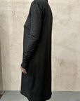 Turtleneck Midi Dress in Black by Sanctamuerte-SANCTAMUERTE-Idlewild-Cincinnati