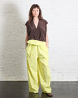 V-Neck Silk Top in Choco by Alysi-Alysi-Idlewild-Cincinnati