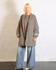 Velvet Long Blazer in Taupe by Album Di Famiglia-Album Di Famiglia-Idlewild-Cincinnati