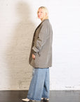 Velvet Long Blazer in Taupe by Album Di Famiglia-Album Di Famiglia-Idlewild-Cincinnati
