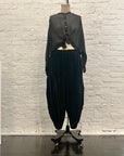 Velvet Trousers in Black by Sanctamuerte-SANCTAMUERTE-Idlewild-Cincinnati