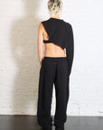Wafer Knit One Sleeve Top in Black by Homme Plissé Issey Miyake-Homme Plissé Issey Miyake-Idlewild-Cincinnati