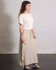 Wave Skirt in Flax by Lauren Manoogian-Lauren Manoogian-Idlewild-Cincinnati