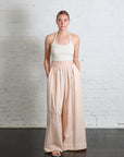 Wide-Leg Trousers with Drawstring in Carne by Serien°umerica-Serien°umerica-Idlewild-Cincinnati