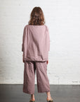 Wide and Short Trousers TC in Mauve by Album Di Famiglia-Album Di Famiglia-Idlewild-Cincinnati