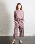 Wide and Short Trousers TC in Mauve by Album Di Famiglia-Album Di Famiglia-Idlewild-Cincinnati