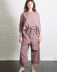 Wide and Short Trousers TC in Mauve by Album Di Famiglia-Album Di Famiglia-Idlewild-Cincinnati