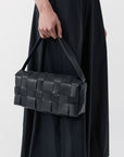Woven Envelope Slim Tote in Black by St. Agni-St. Agni-Idlewild-Cincinnati