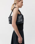 Woven Envelope Slim Tote in Black by St. Agni-St. Agni-Idlewild-Cincinnati