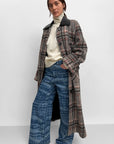 Yuna Check Coat in Retro Red/Black by Rodebjer-Rodebjer-Idlewild-Cincinnati