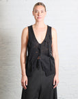 Zip Vest Top in Black by Serien°umerica-Serien°umerica-Idlewild-Cincinnati