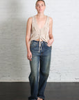 Zip Vest Top in Sand by Serien°umerica-Serien°umerica-Idlewild-Cincinnati