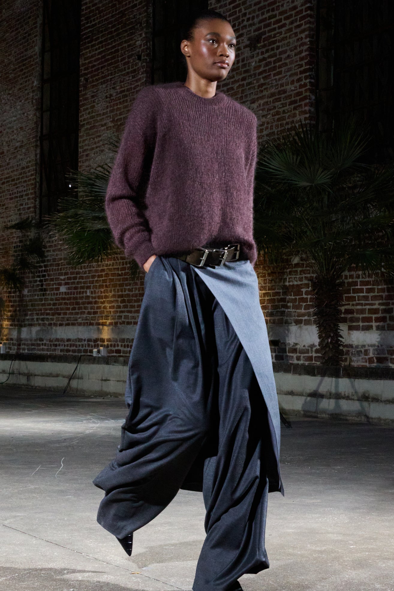 COZY FLANNEL TRIPLE PLEAT PANT