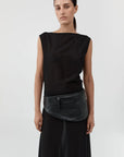 Soft Belt Bag in Black by St. Agni