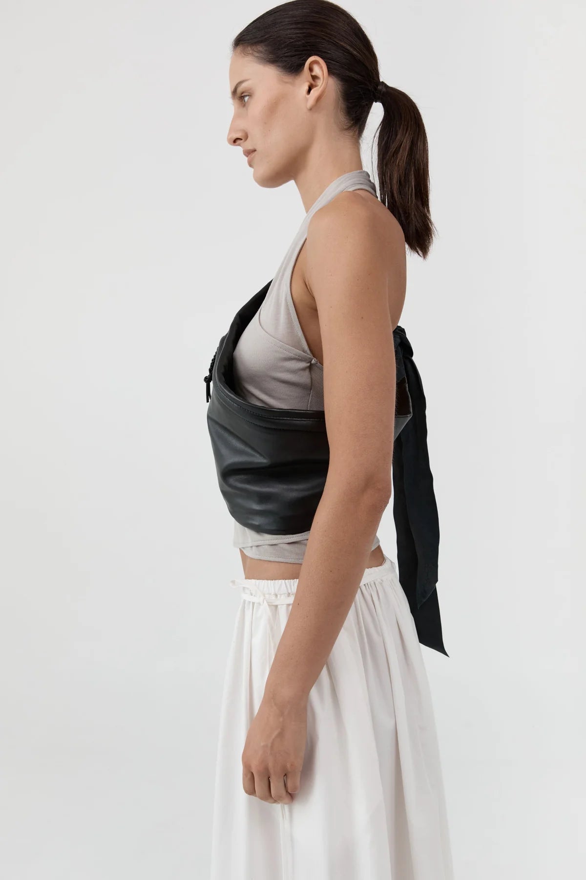 Soft Belt Bag in Black by St. Agni