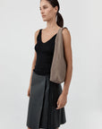 Suede Soft Bag in Pebble by St. Agni