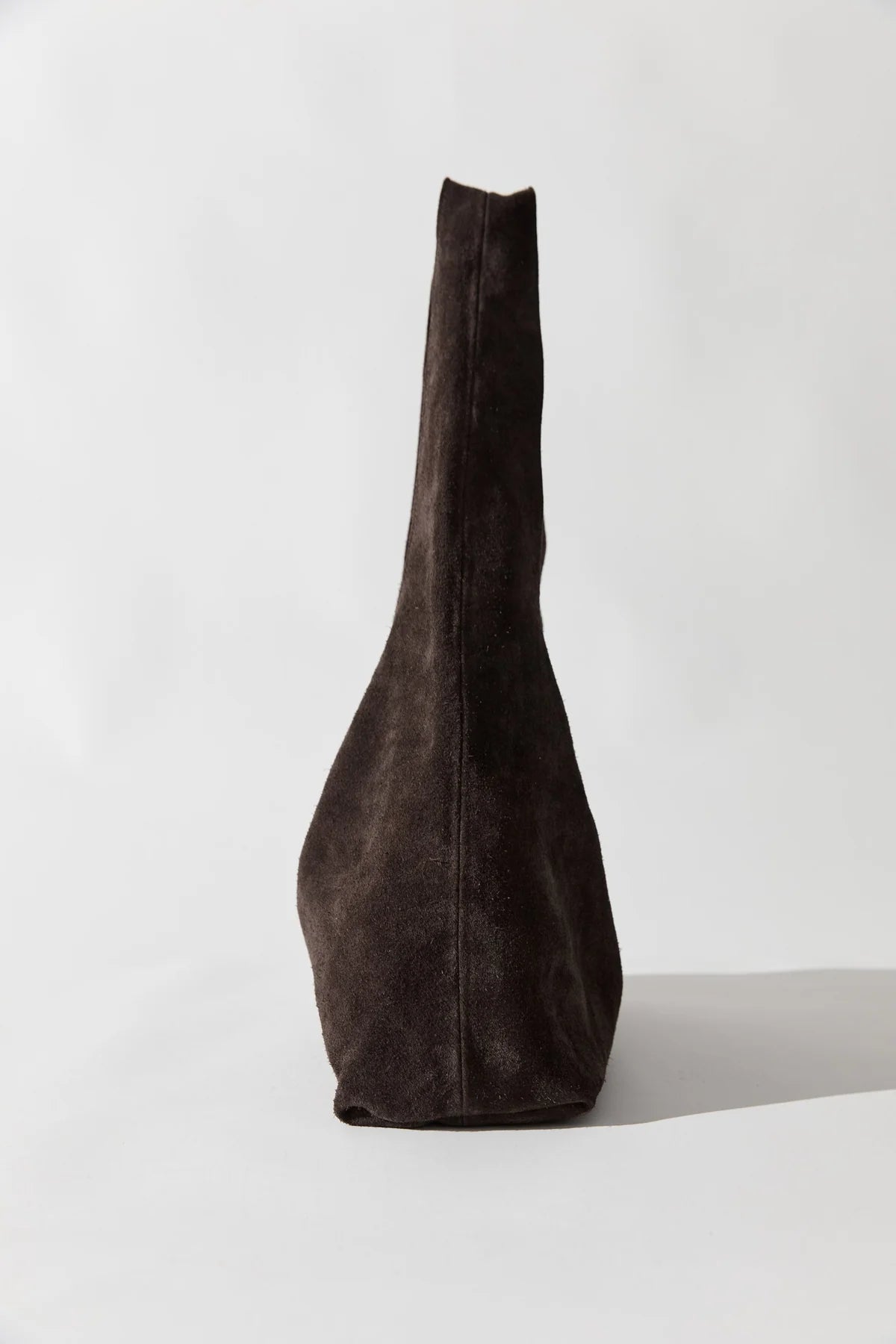 Suede Soft Bag in Coffee by St. Agni