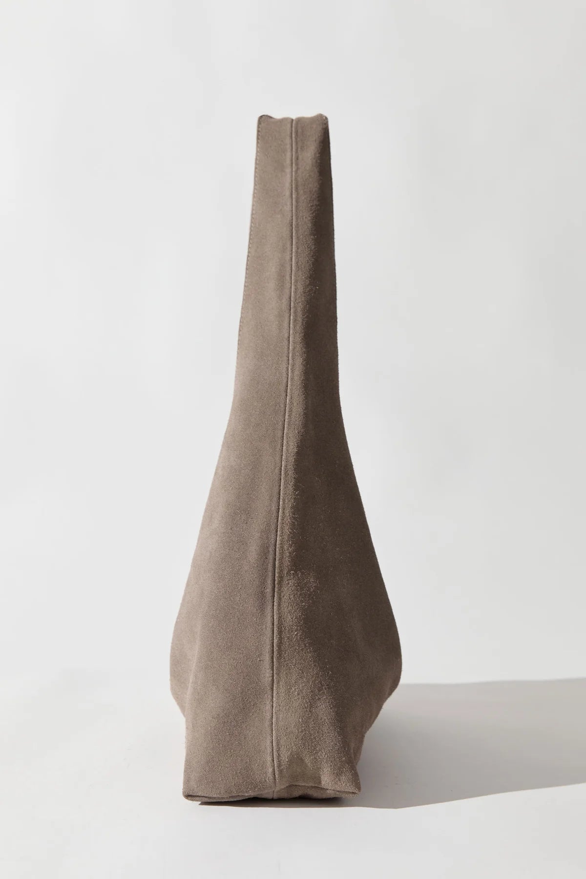 Suede Soft Bag in Pebble by St. Agni