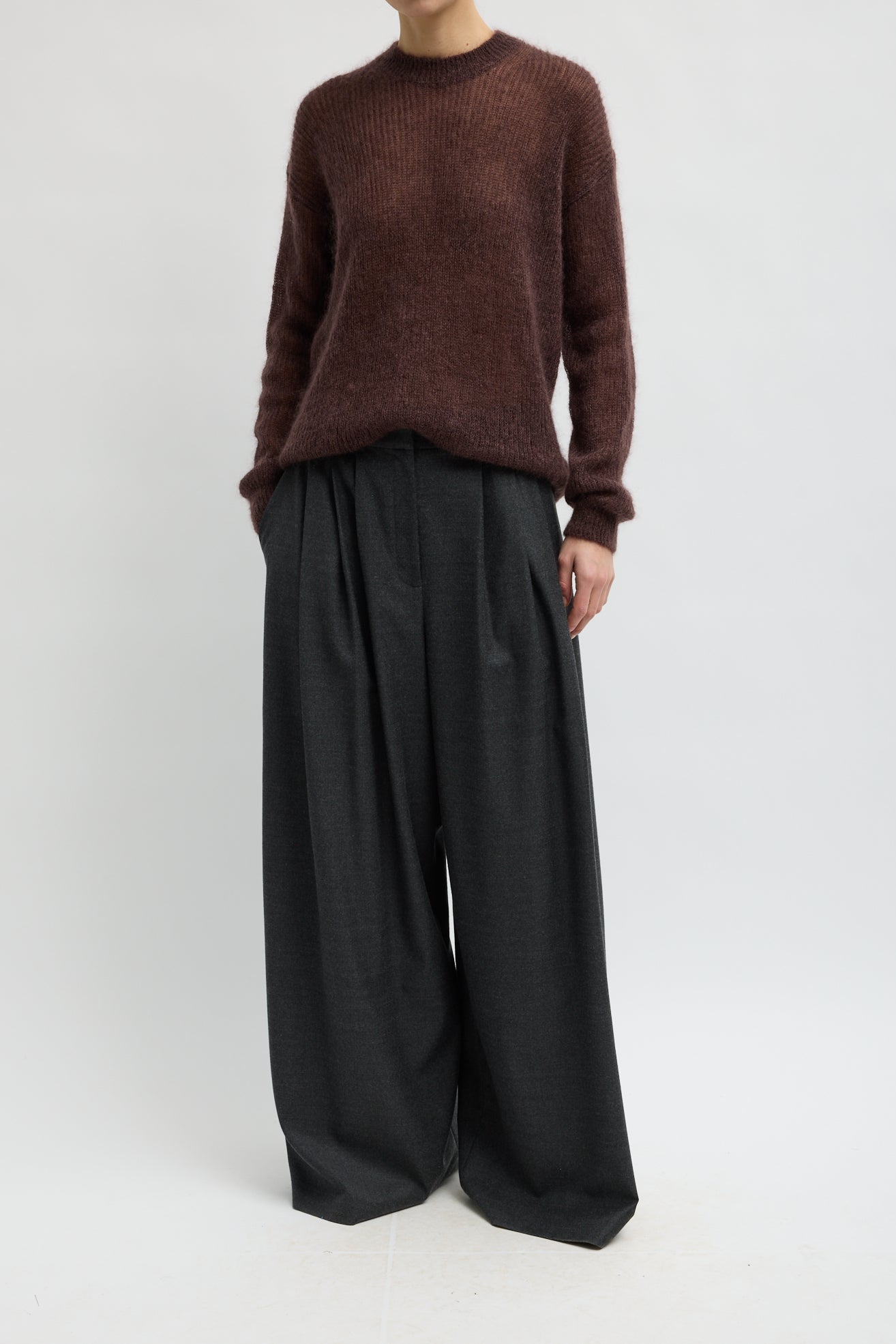 COZY FLANNEL TRIPLE PLEAT PANT