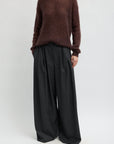 COZY FLANNEL TRIPLE PLEAT PANT