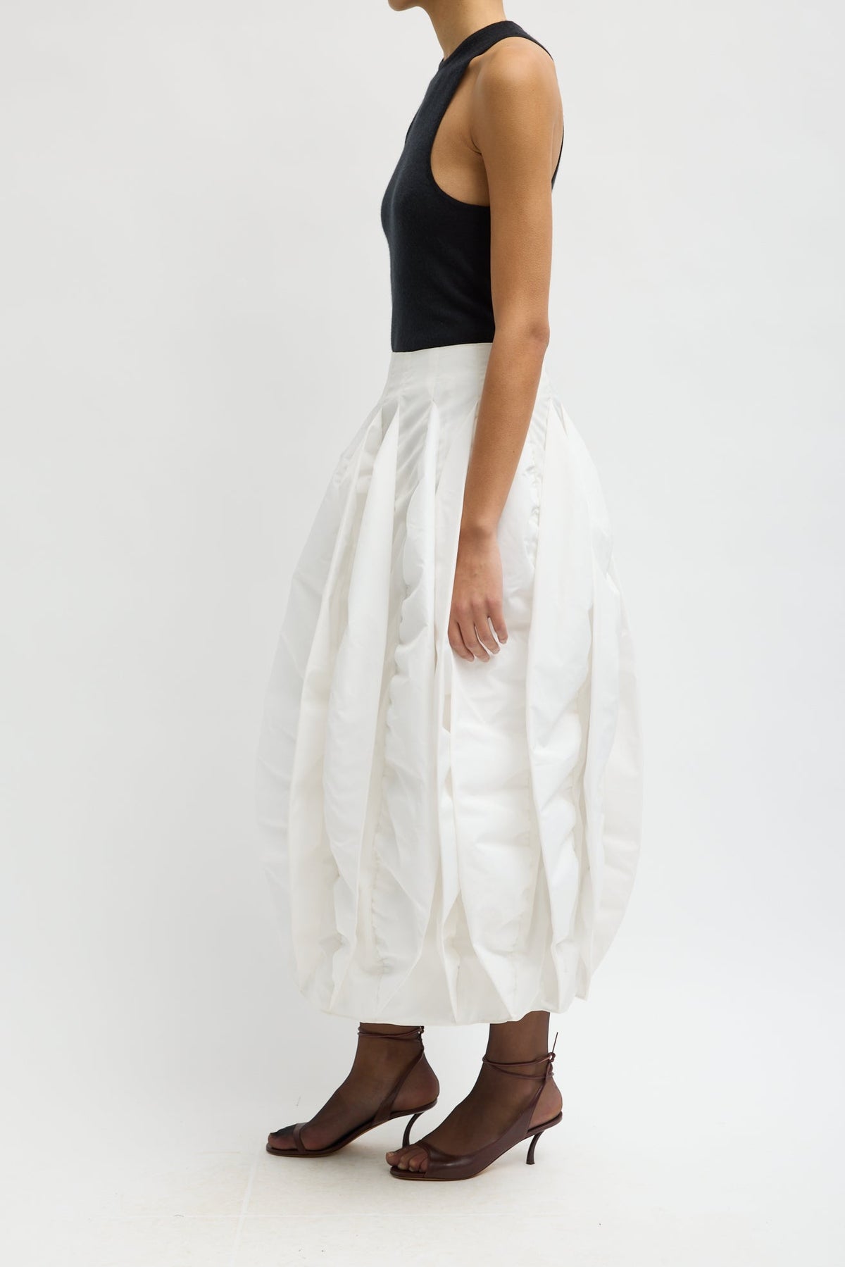 RECYCLED ITALIAN SPORTY NYLON SKIRT
