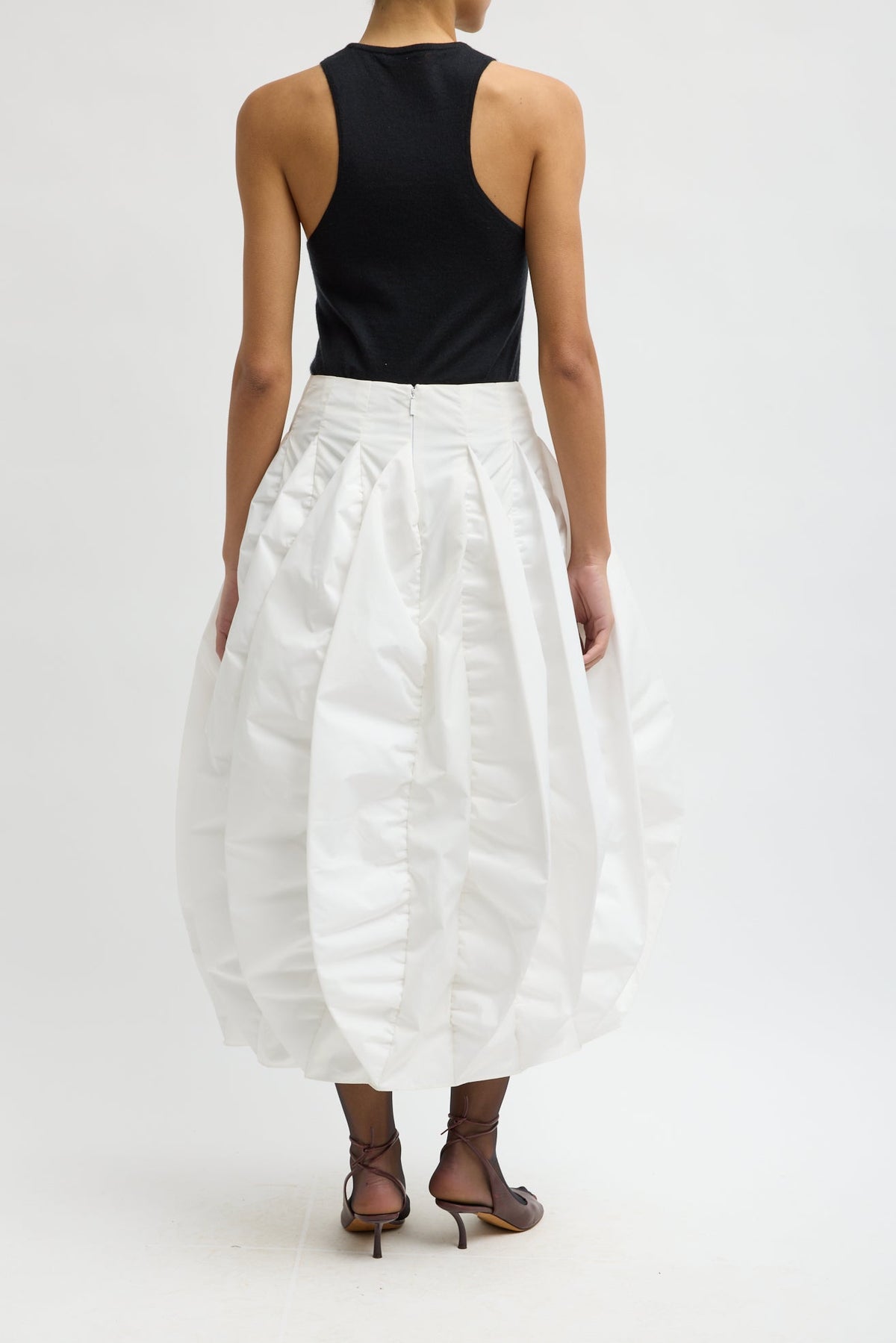 RECYCLED ITALIAN SPORTY NYLON SKIRT