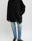 COZY FLEECE CUBIC ZIPUP BOMBER