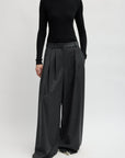 COZY FLANNEL TRIPLE PLEAT PANT