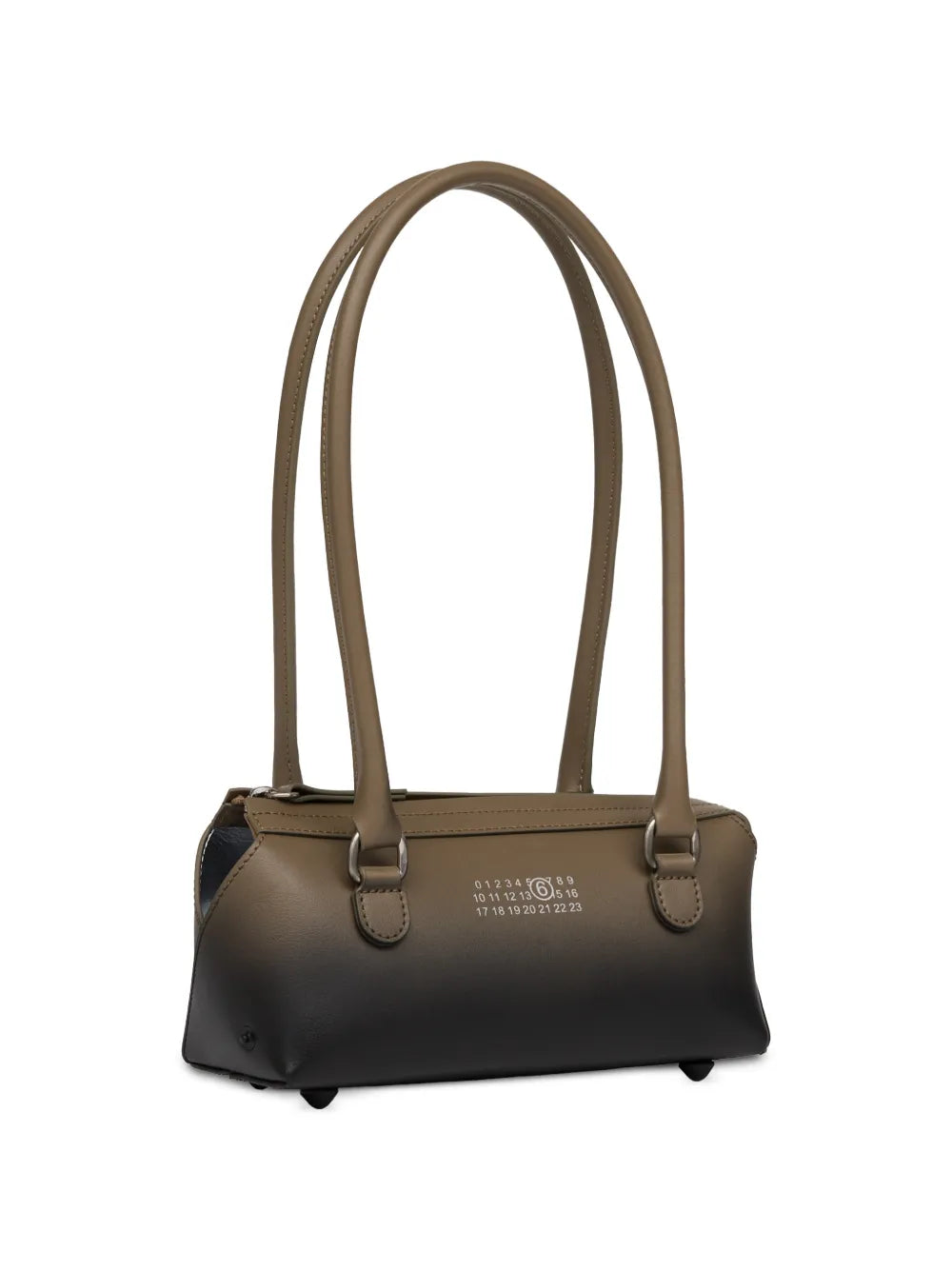 New Bauletto J Mini Bag in Gray Ombre by MM6 Maison Margiela