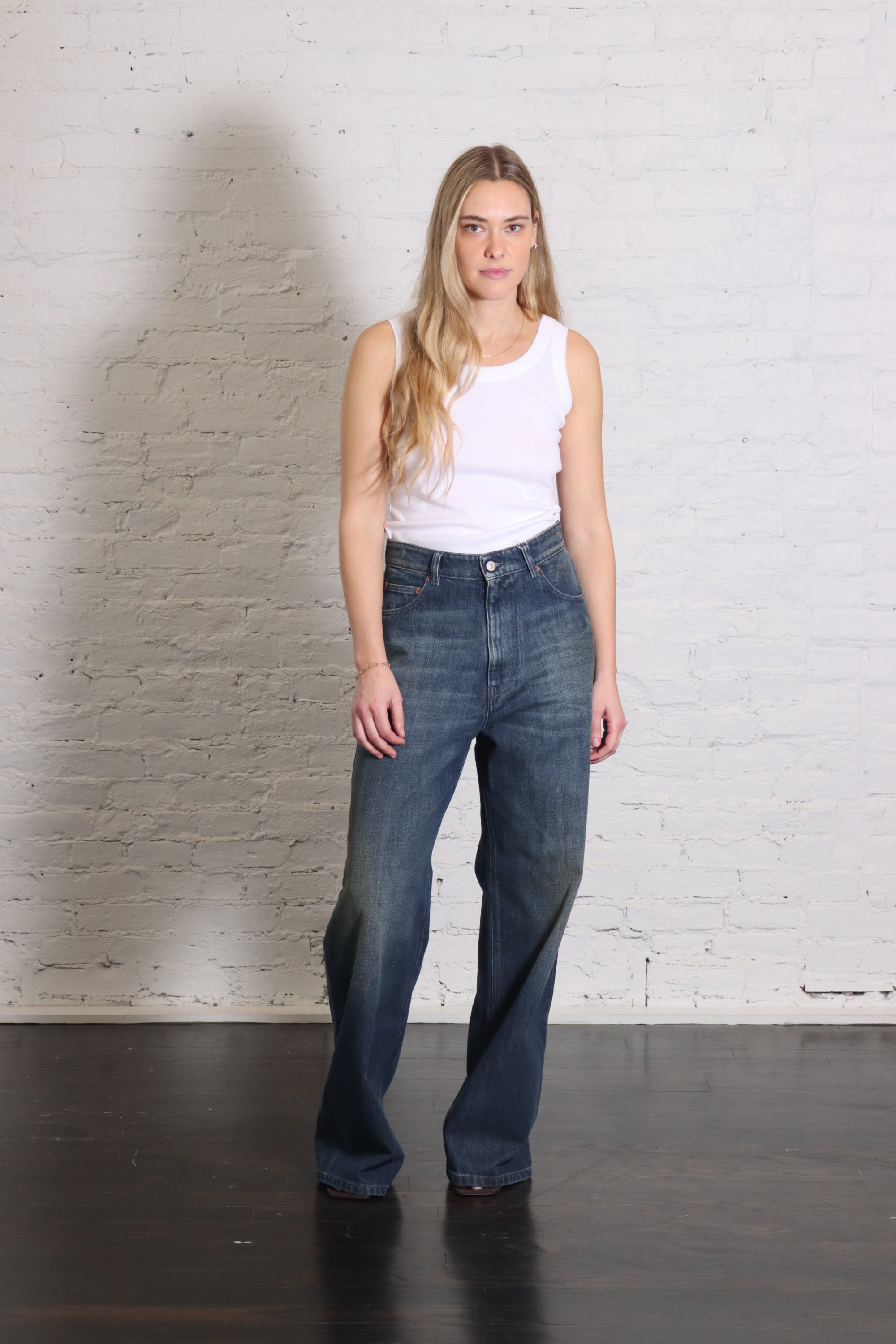 5 Pocket Jeans in Washed Dark Blue by MM6 Maison Margiela-MM6-Idlewild-Cincinnati