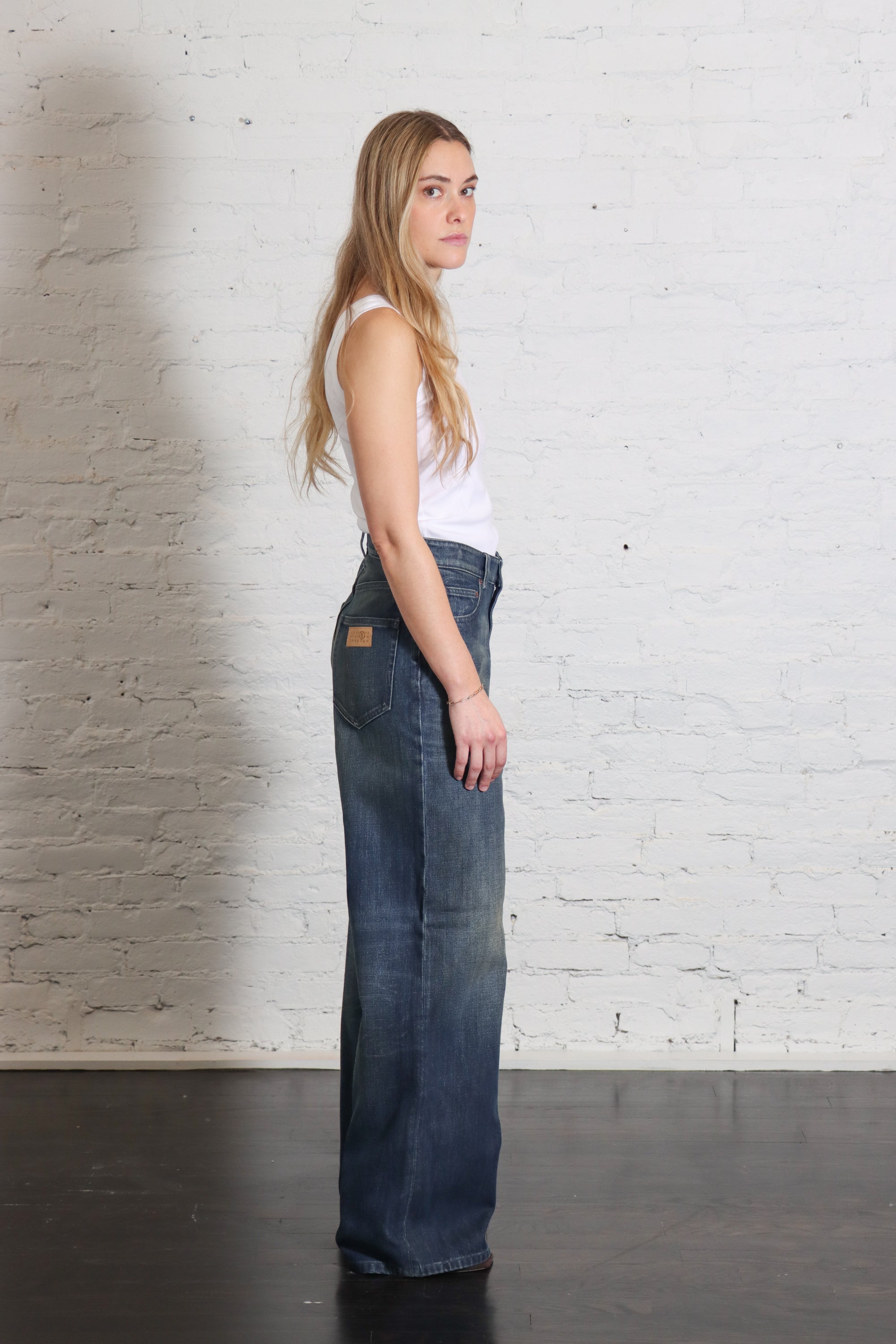 5 Pocket Jeans in Washed Dark Blue by MM6 Maison Margiela-MM6-Idlewild-Cincinnati