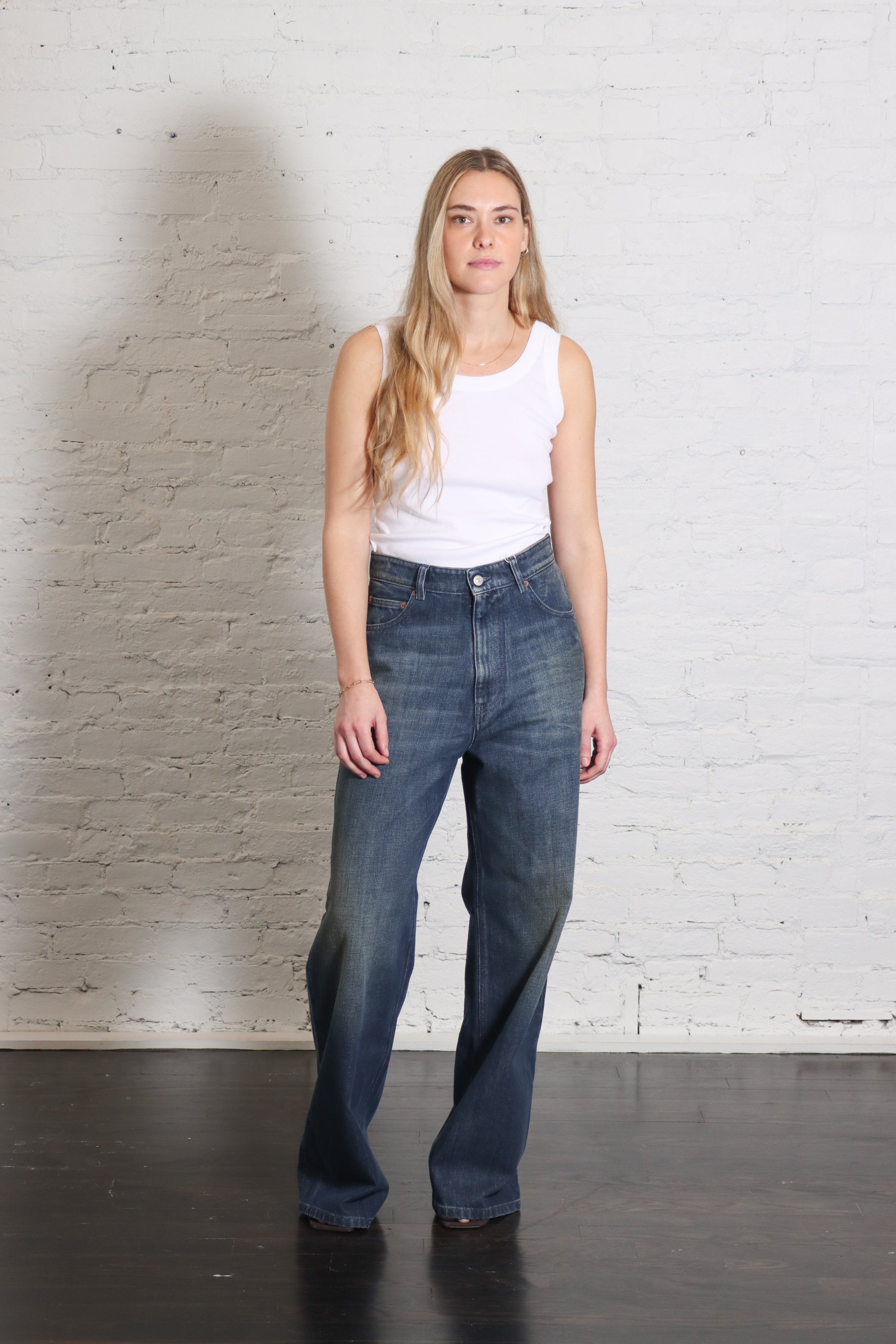 5 Pocket Jeans in Washed Dark Blue by MM6 Maison Margiela-MM6-Idlewild-Cincinnati