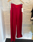 Wide Leg Pant in Red by Calle Evans