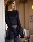 Silk Jersey Top in Night by Calle Evans