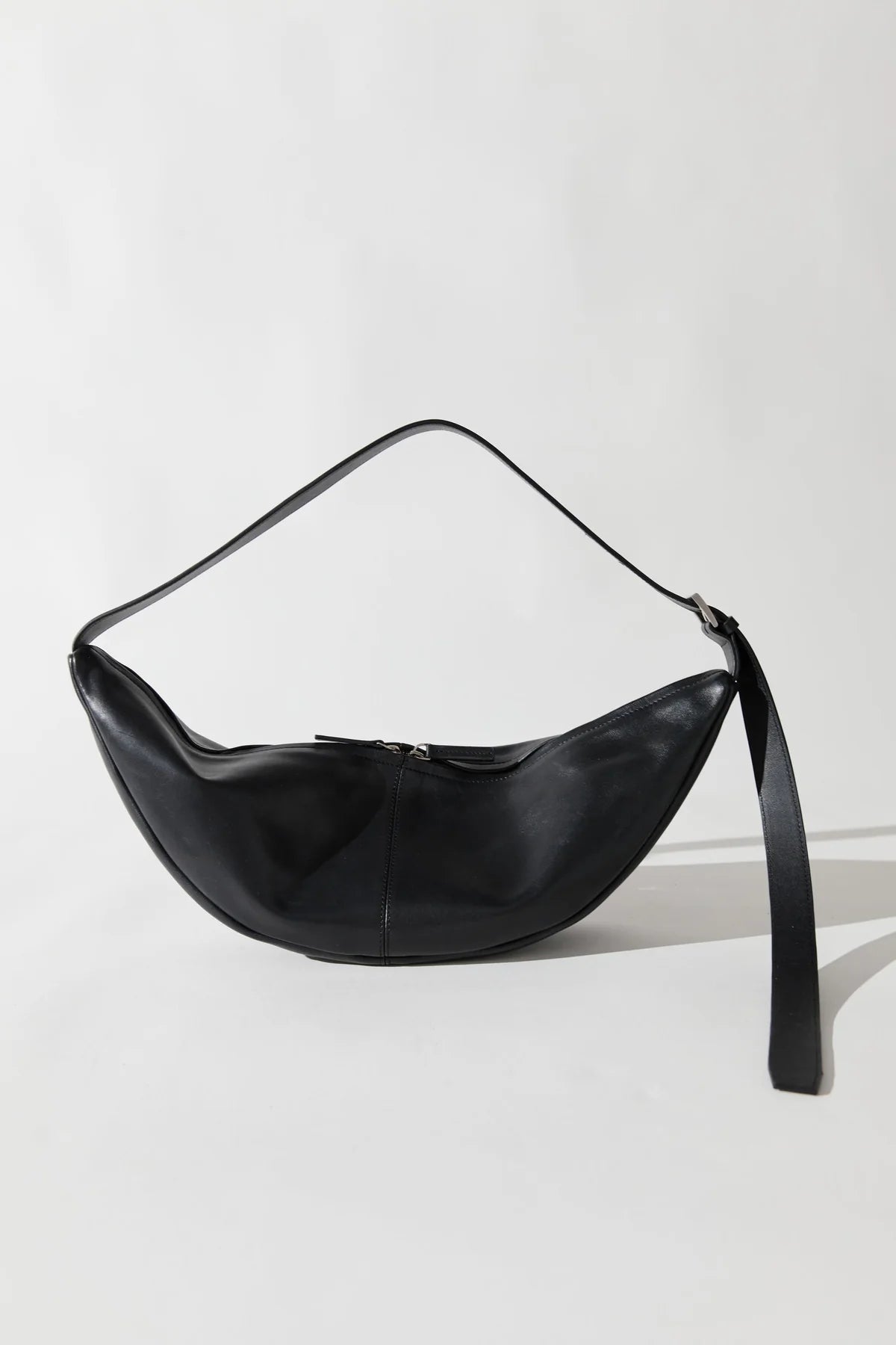 Adjustable Slim Crescent Bag in Black by St. Agni-St. Agni-Idlewild-Cincinnati