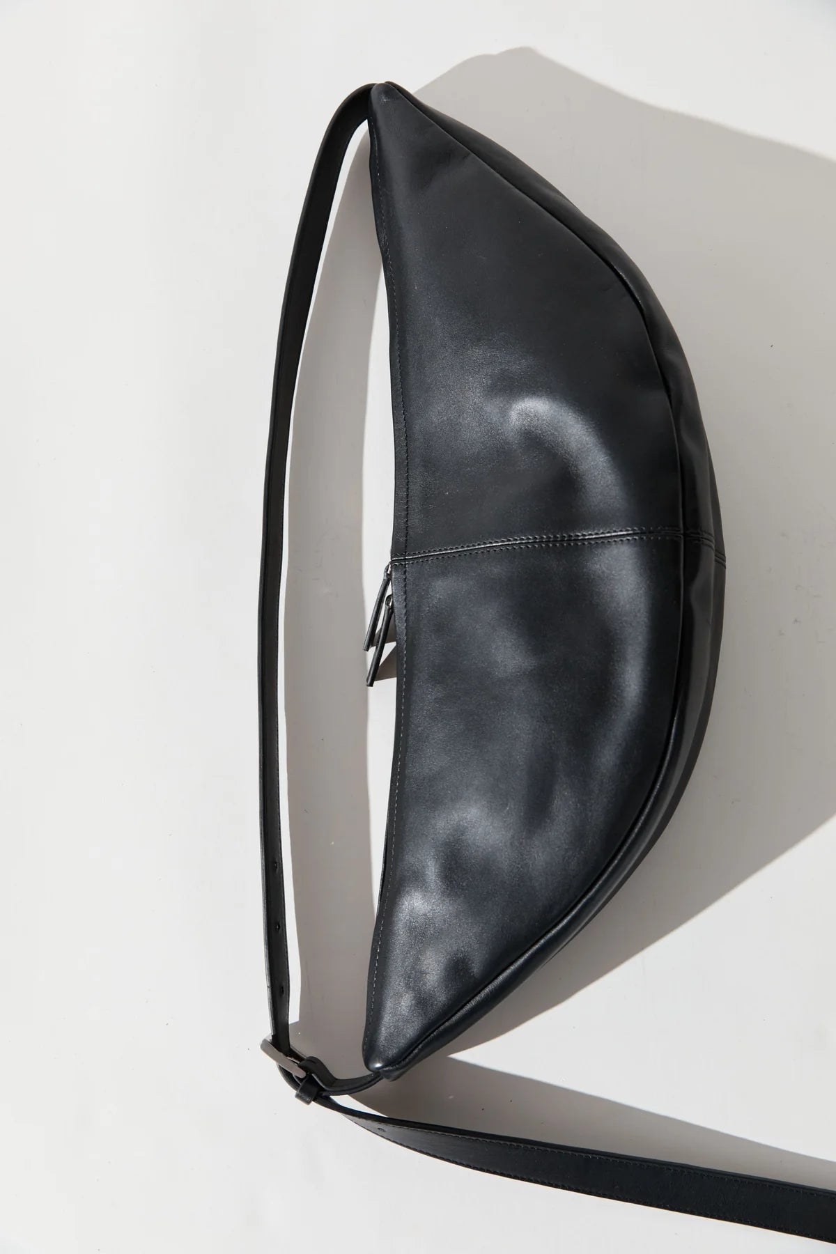 Adjustable Slim Crescent Bag in Black by St. Agni-St. Agni-Idlewild-Cincinnati