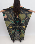 Agave Love Letter Caftan in Black by Rodebjer - Idlewild
